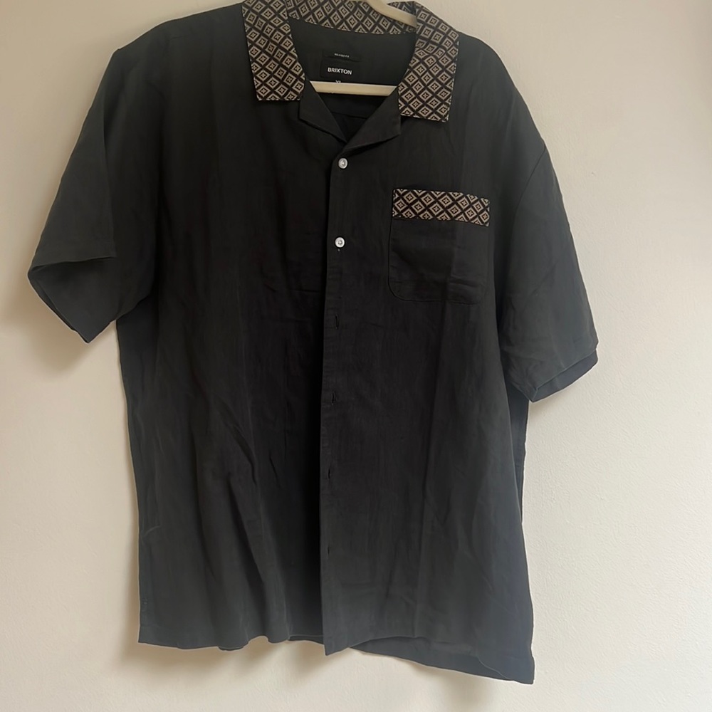 Brixton Shirt Sleeve Linen Bunker Shirt